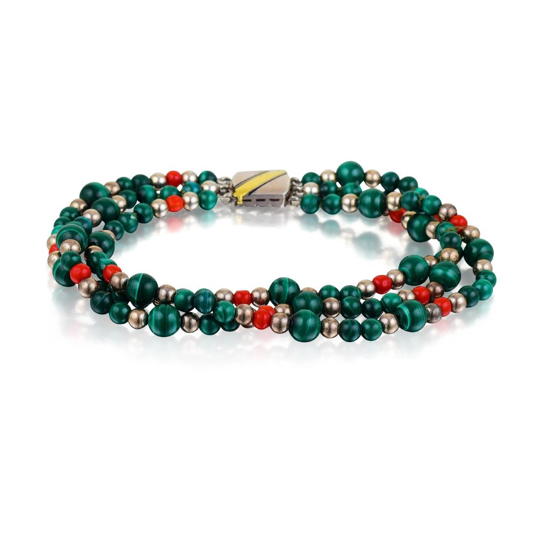 Cartier Malachite and Carnelian Bracelet (1 of 3)