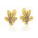 Buccellati Diamond and Gold Leaf Earrings