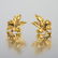 Buccellati Diamond and Gold Leaf Earrings - 2