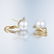 A Pair of Large South Sea Pearl and Diamond Earrings - 2