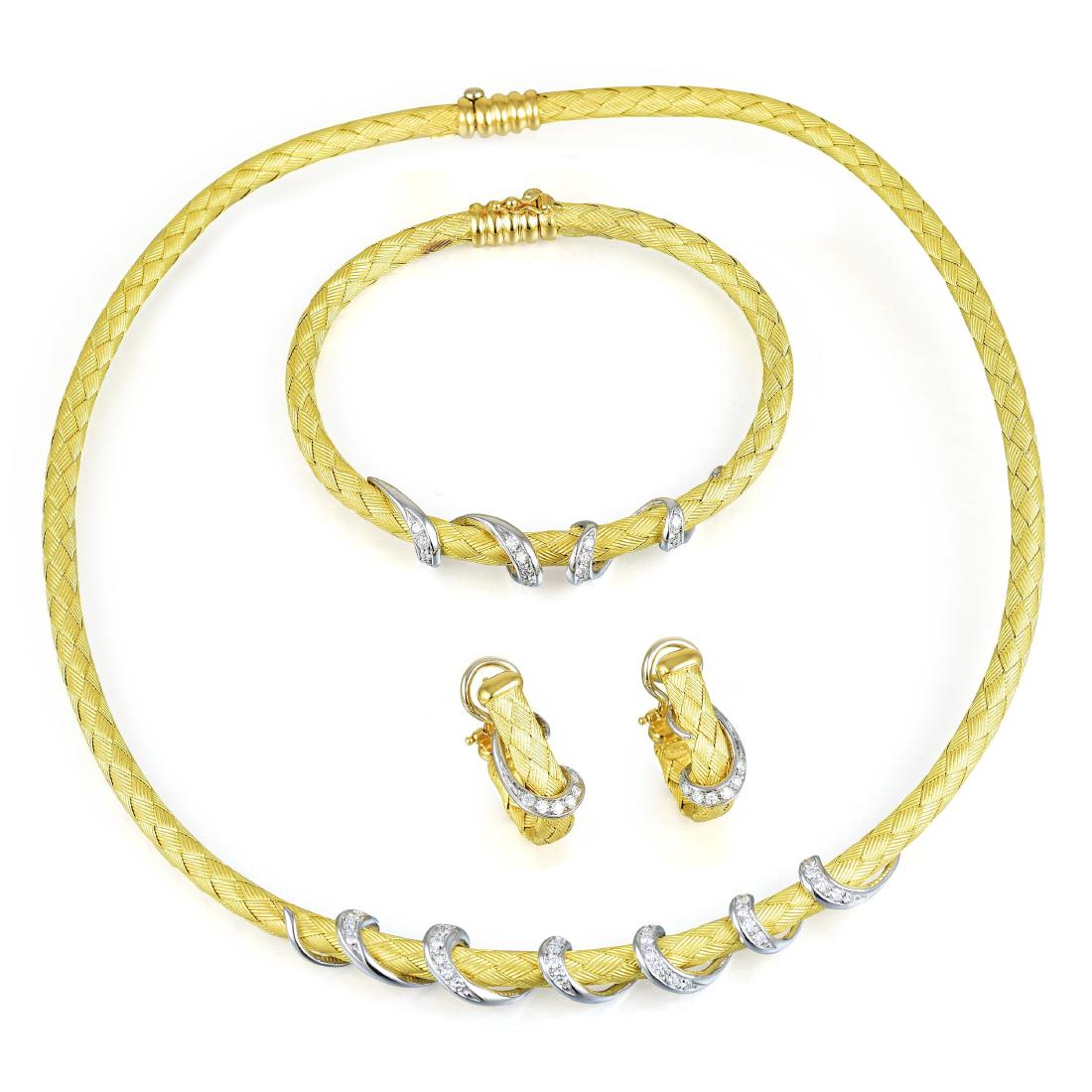 A Gold and Diamond Demi-Parure (1 of 4)