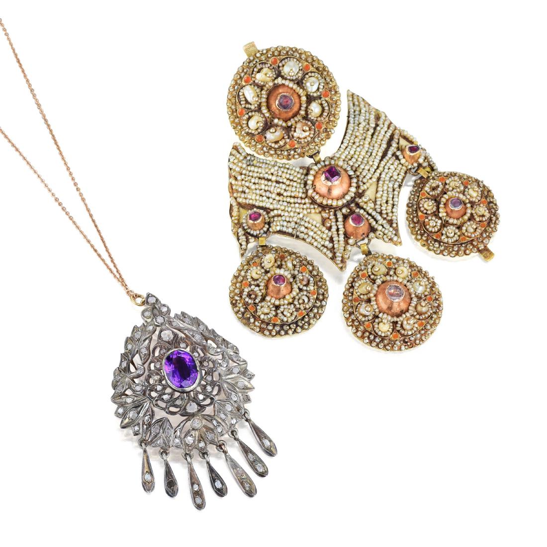 Lot of Two Antique Pendants (1 of 2)