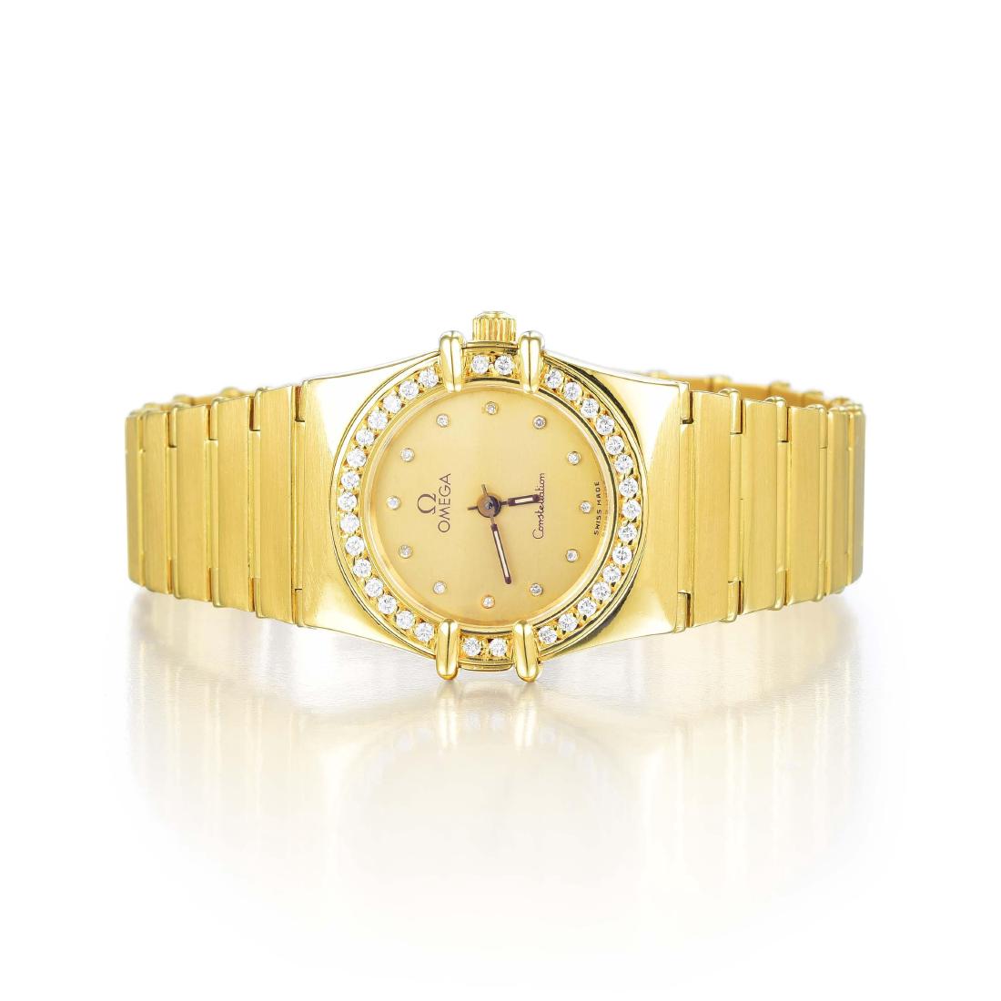 Omega Constellation Gold and Diamond Ladies Watch (1 of 3)