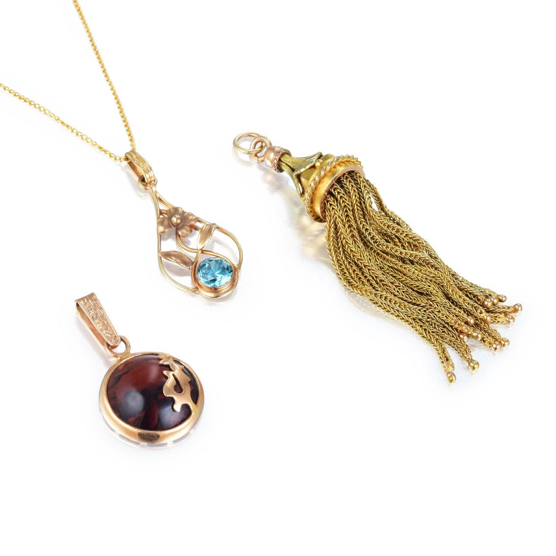 A Lot of Three Gold Pendants (1 of 3)