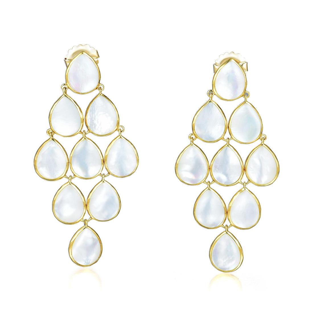 Ippolita Mother of Pearl and Gold Cascade Earrings (1 of 3)