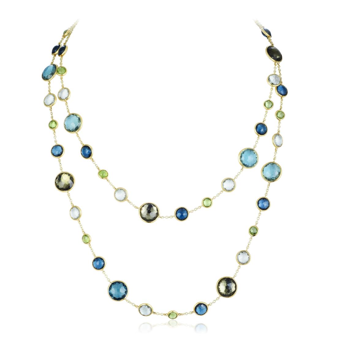 Ippolita Multi-Gem and Gold Chain Necklace (1 of 3)