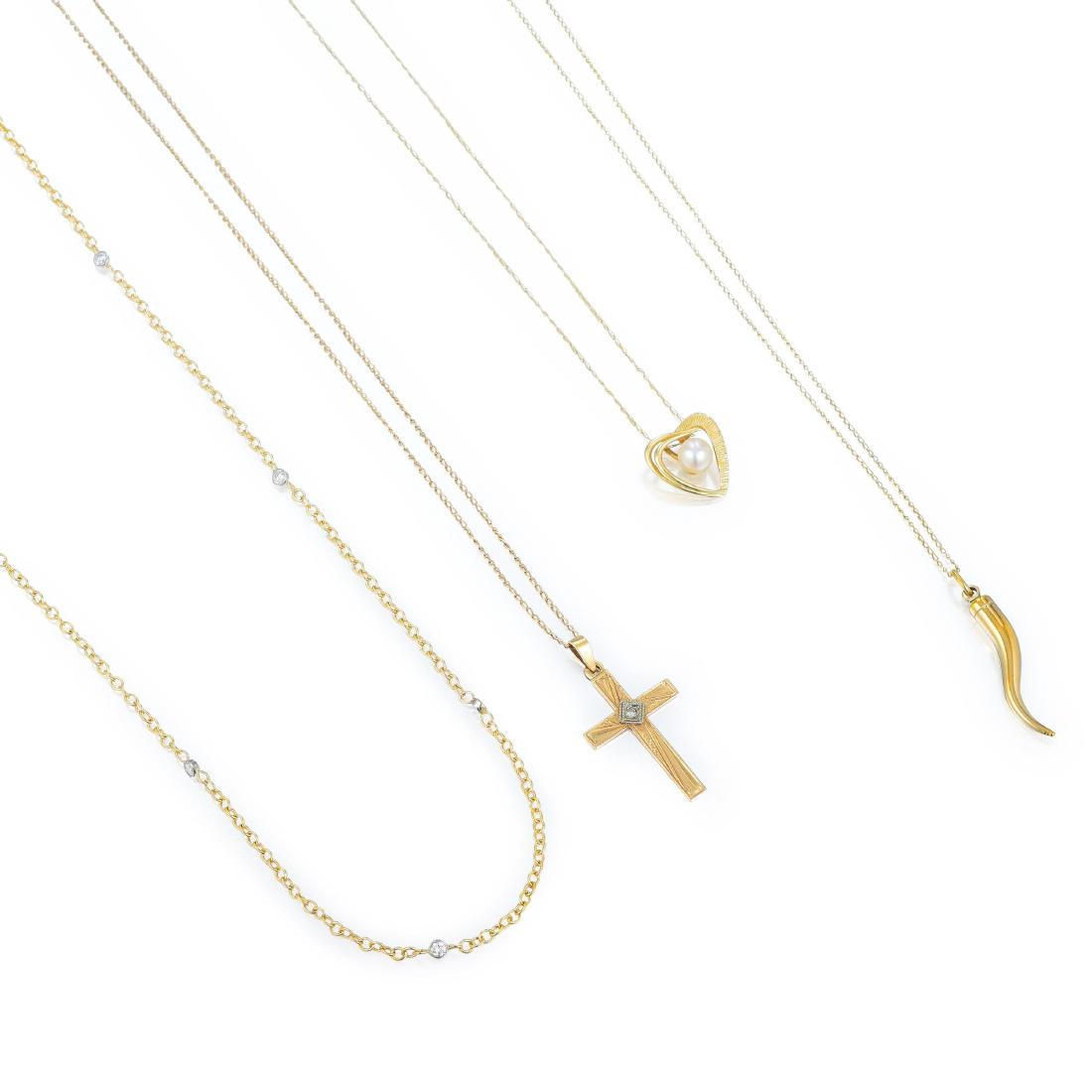 A Lot of Four Gold Chains (1 of 2)