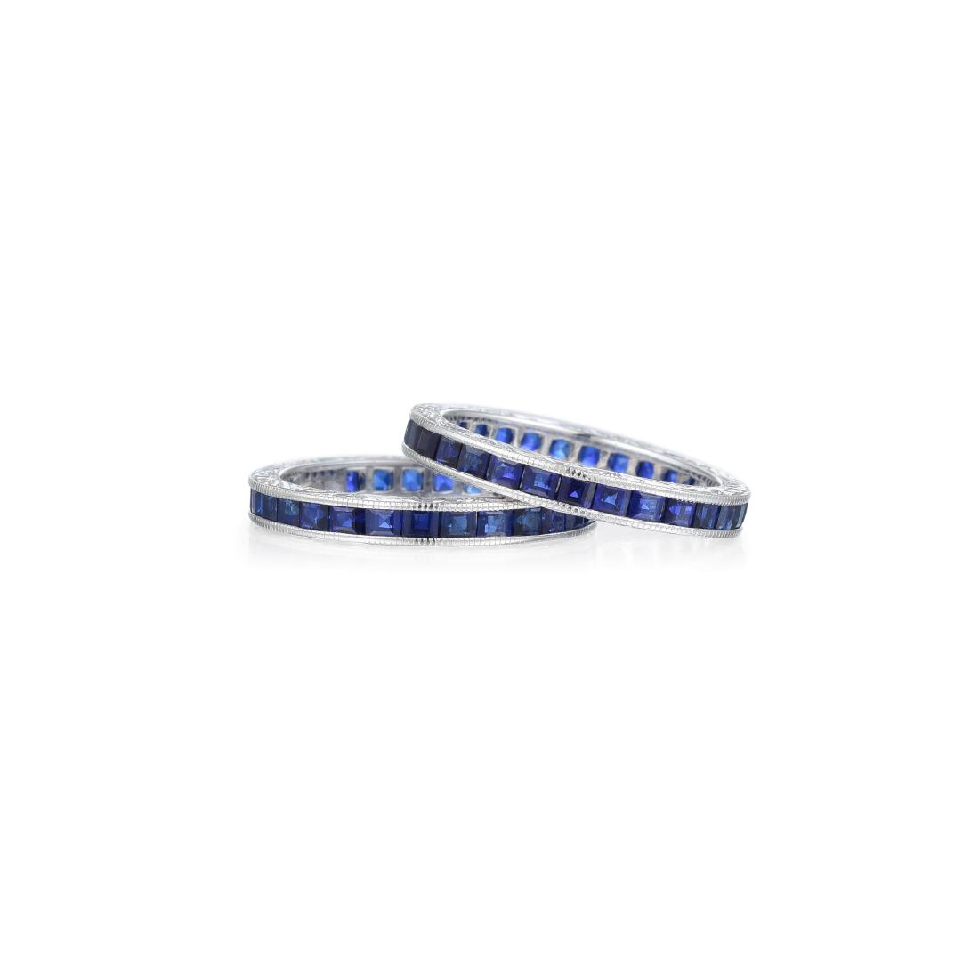 A Pair of Sapphire Eternity Bands (1 of 2)