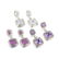 John Hardy Silver Earrings Lot of Three Pairs