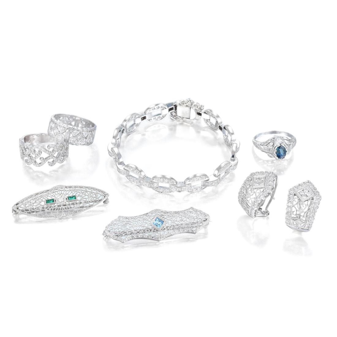 A Lot of Diamond and Gemstone Jewelry (1 of 2)