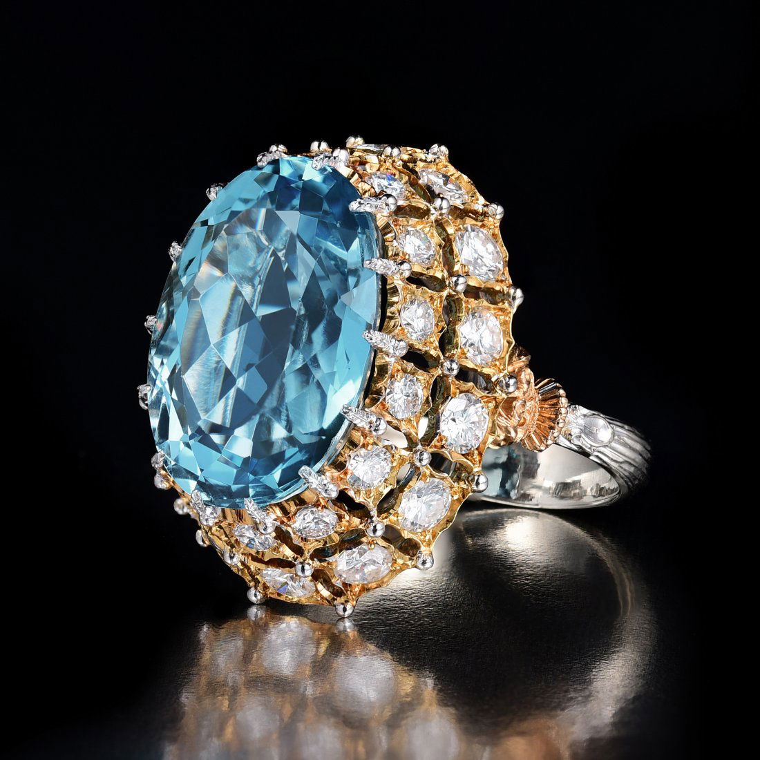 Lucille ball shop aquamarine engagement ring