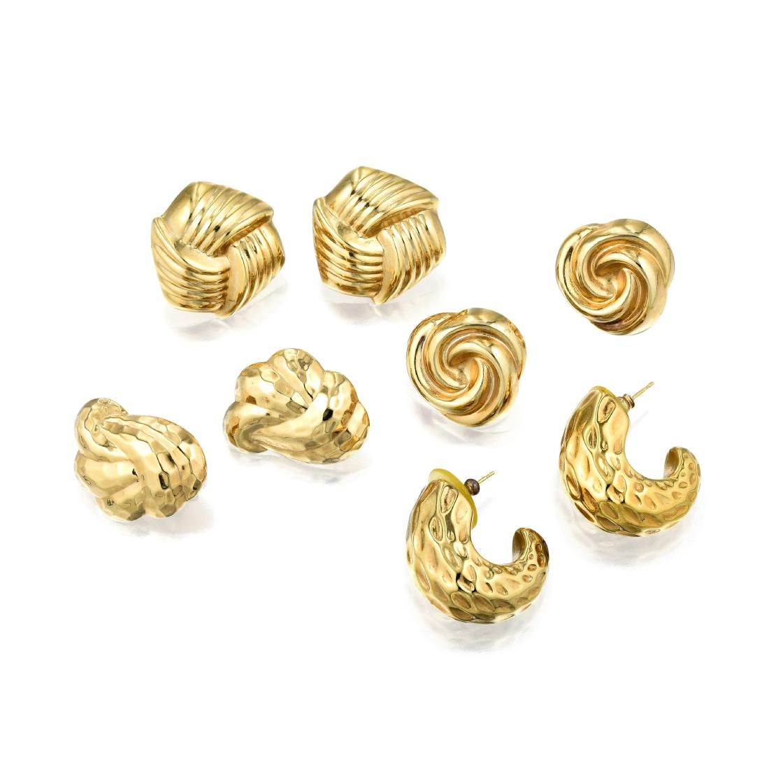 A Lot of Yellow Gold Earrings (1 of 2)