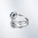A 14K White Gold Spinel and Diamond Ring - 2