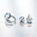 A Set of 18K White Gold, Topaz and Diamond Jewelry - 2