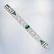 Cartier Art Deco Colombian Emerald and Diamond Bracelet - 3