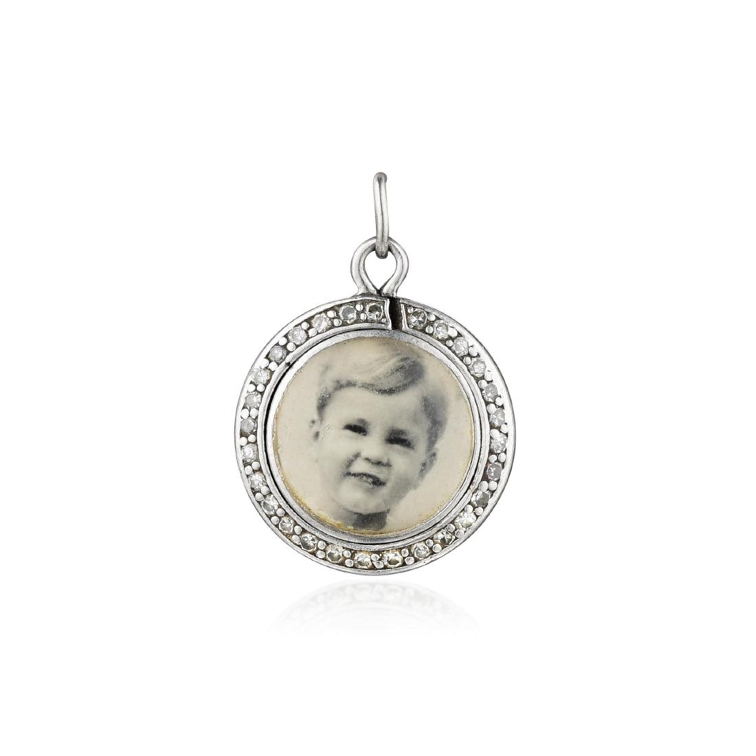 Cartier Art Deco Platinum Photo Charm (1 of 3)