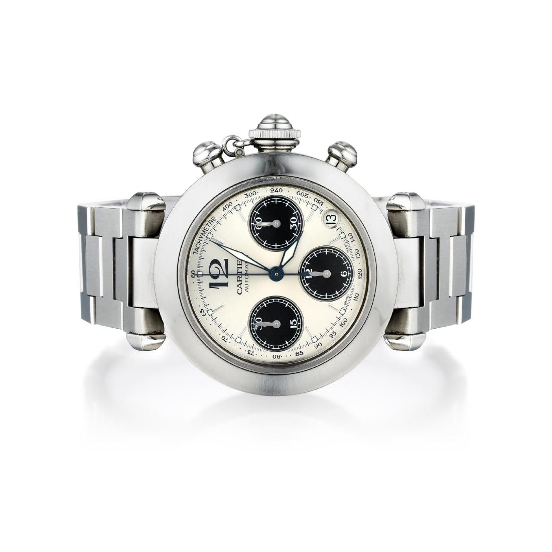 Cartier Pasha Chronograph Stainless Steel Watch ref. (1 of 3)