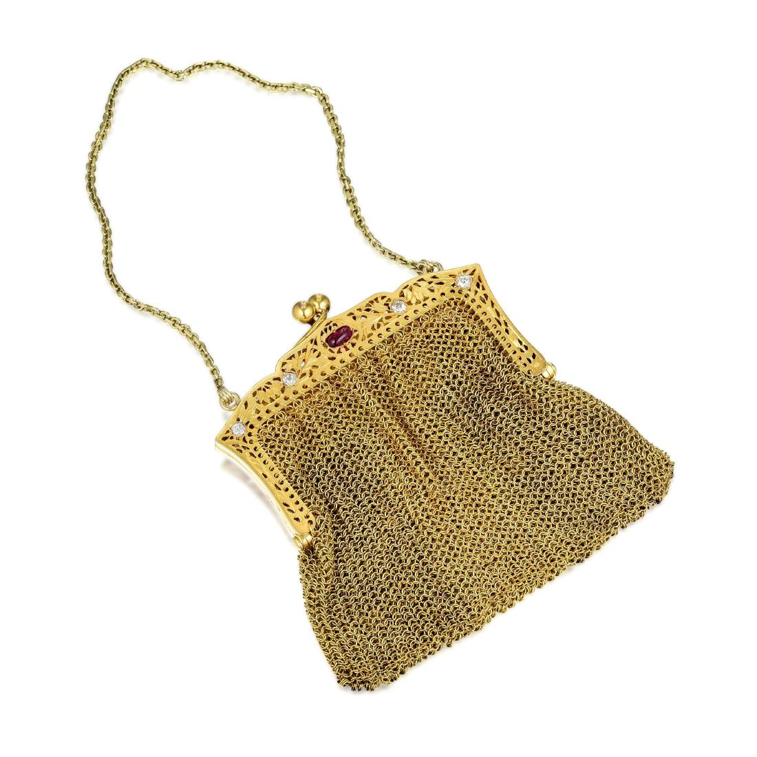 Antique Diamond and Ruby Purse, French (1 of 2)