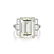 Art Deco Platinum Diamond Ring - 2
