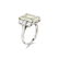 Art Deco Platinum Diamond Ring - 3