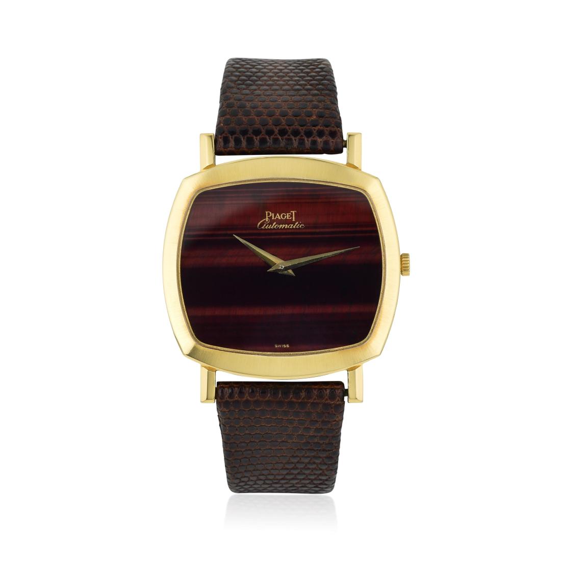 Piaget Square Gold and Tiger's Eye Watch, ref. 12731 (1 of 3)