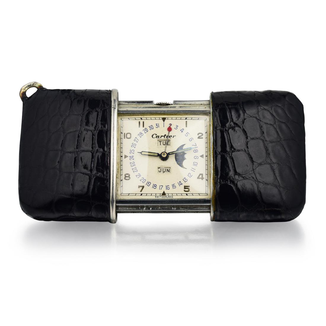 Movado Triple Calendar Pocket Watch Retailed by Cartier (1 of 3)