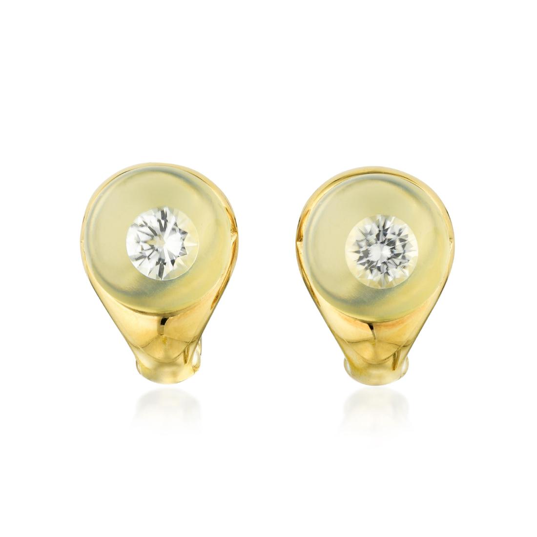 Mauboussin Paris Diamond and Rock Crystal Earrings (1 of 4)