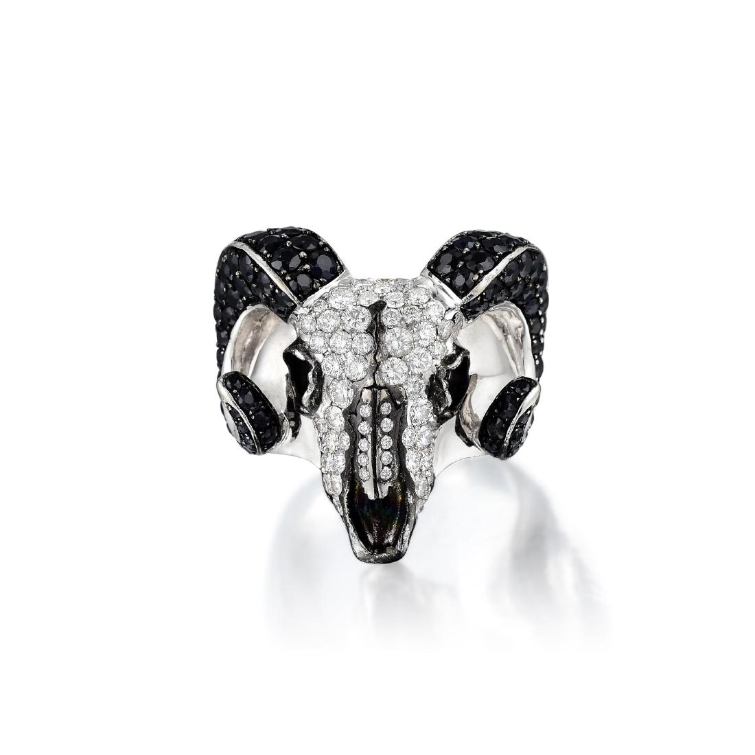 Stephen Webster Diamond Ram Ring - Withdrawn: The collection of Stephen Webster jewels in this sale have been moved to our upcoming December auction. Please contact our team with any further questions. We apologize for the inconvenience. Crafted