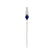 Cartier Art Deco Sapphire and Diamond Platinum Stick
