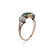 Georgian 14K Gold and Silver Emerald and Diamond Ring - 2