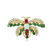 An 18K Gold Opal Ruby Emerald and Diamond Brooch
