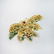 An 18K Gold Opal Ruby Emerald and Diamond Brooch - 2