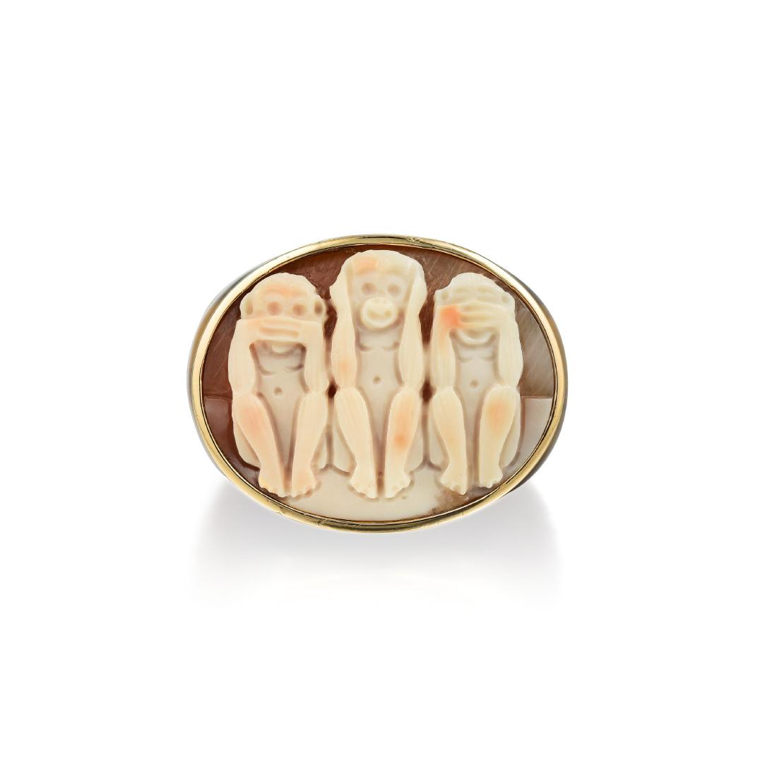 Amadeo 14K Gold Tiger's Eye Ring (1 of 3)