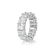 A Platinum Emerald-Cut Diamond Eternity Band