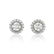 A Pair of Platinum Diamond Stud Earrings