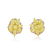 A Pair of Fancy Yellow and Pink Diamond Earclips - 2
