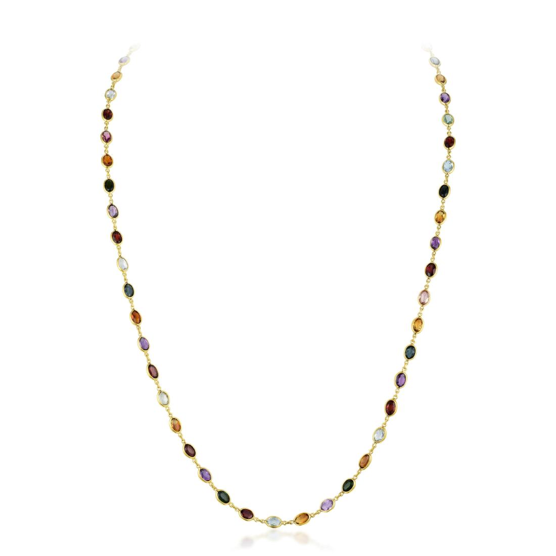 A Multi-Gem Opera Length Necklace (1 of 5)