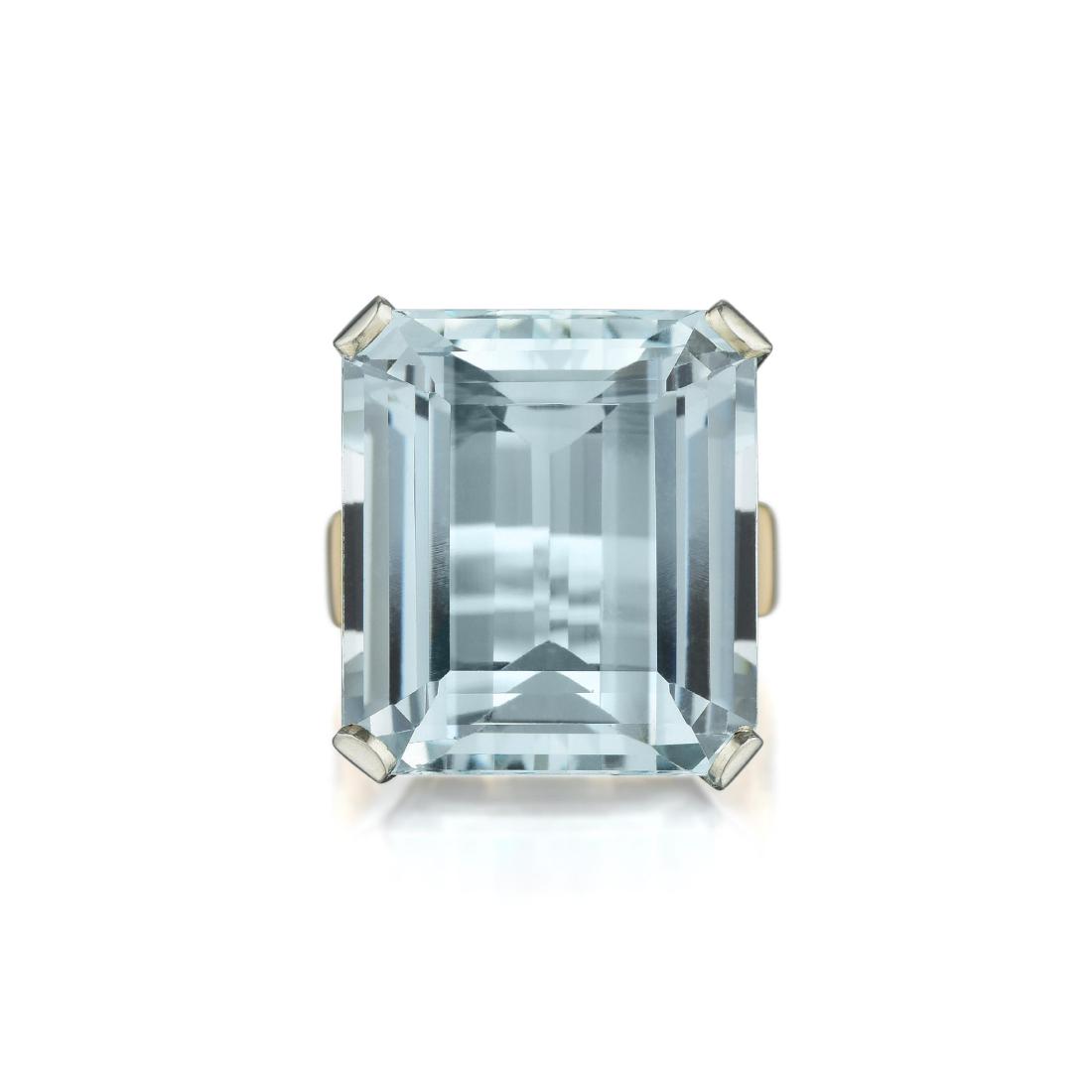 A 14K Gold Aquamarine Ring (1 of 3)