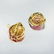 A Pair of 18K Gold Sapphire Ruby Diamond and Emerald - 2