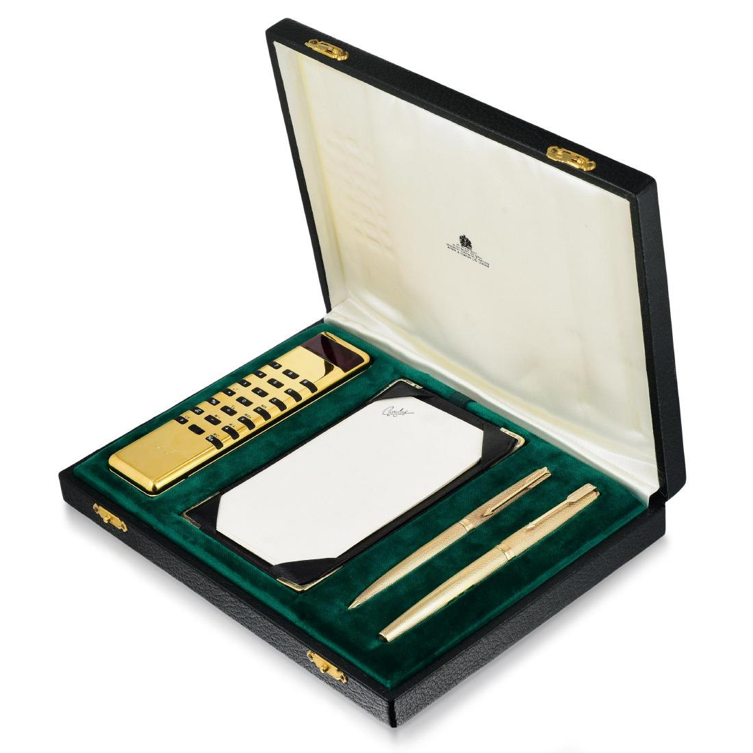 Asprey London Silver and Gold Desk Set (1 of 2)