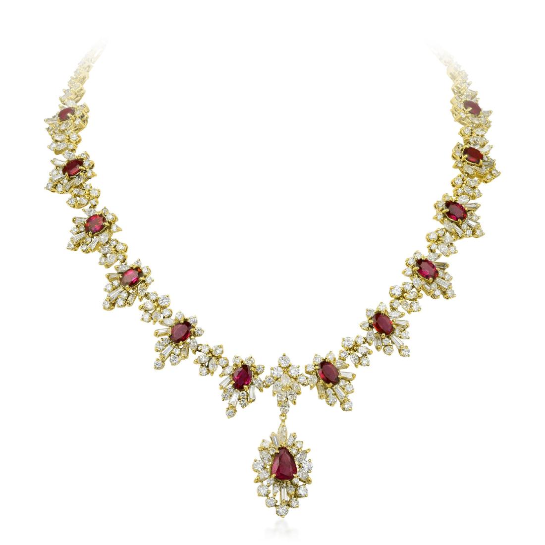 A Ruby and Diamond Necklace (1 of 5)