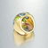 Chanel Amethyst Peridot and Aquamarine Ring - 3