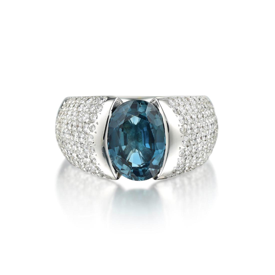 Damiani Sapphire and Diamond Ring (1 of 5)