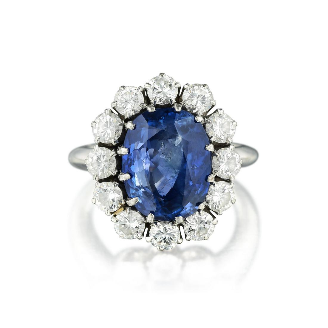 A Fine Sapphire and Diamond Ring (1 of 3)