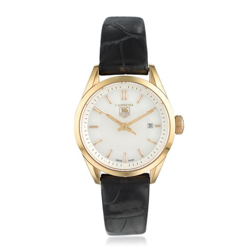 Tag Heuer Ladies Carrera Ref Wv1440 In 18k Rose Gold Oct 17 2019 Fortuna Auction In Ny