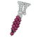 Cartier Art Deco Ruby Diamond and Enamel Brooch