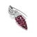 Cartier Art Deco Ruby Diamond and Enamel Brooch - 3