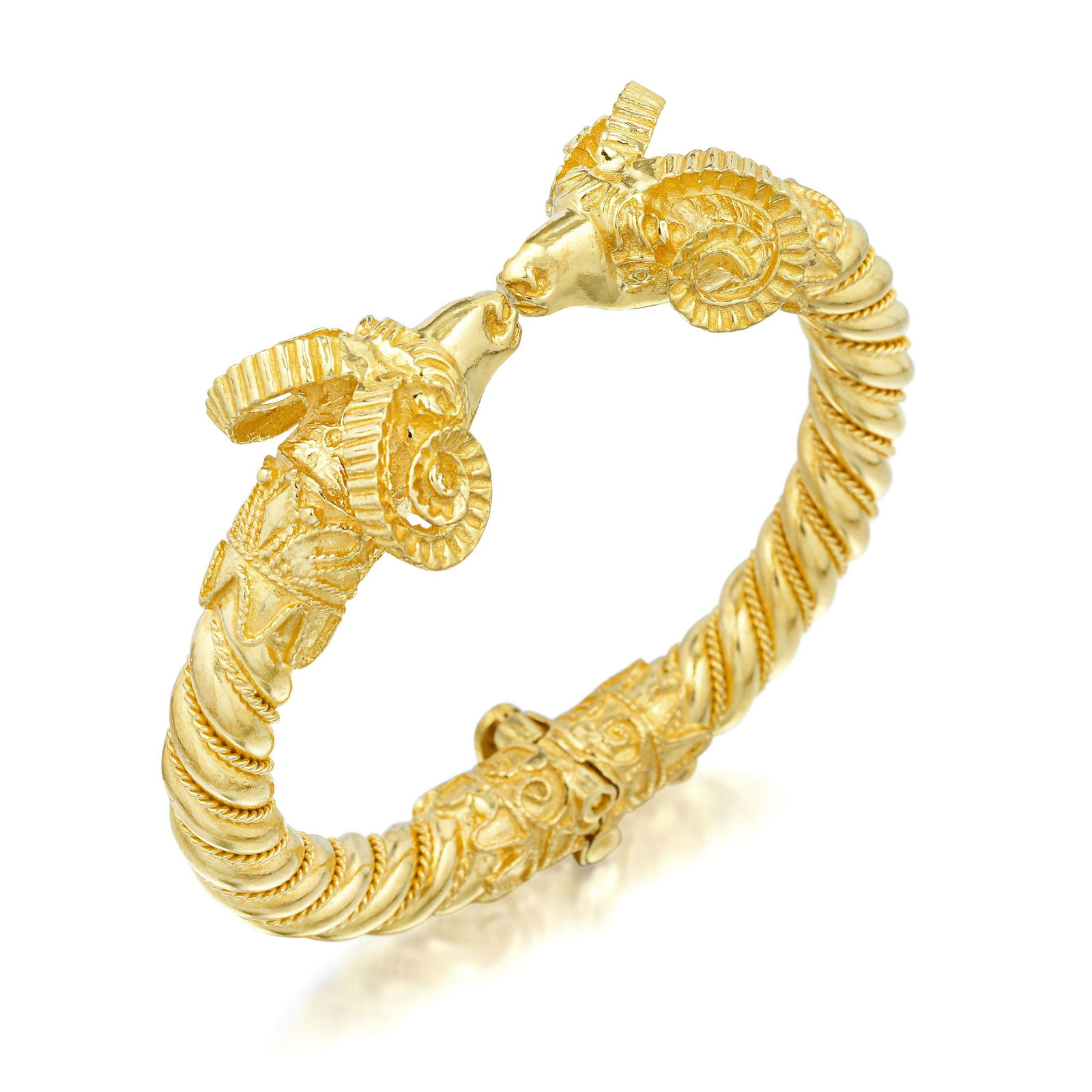 Ram Head Bangle (1 of 4)