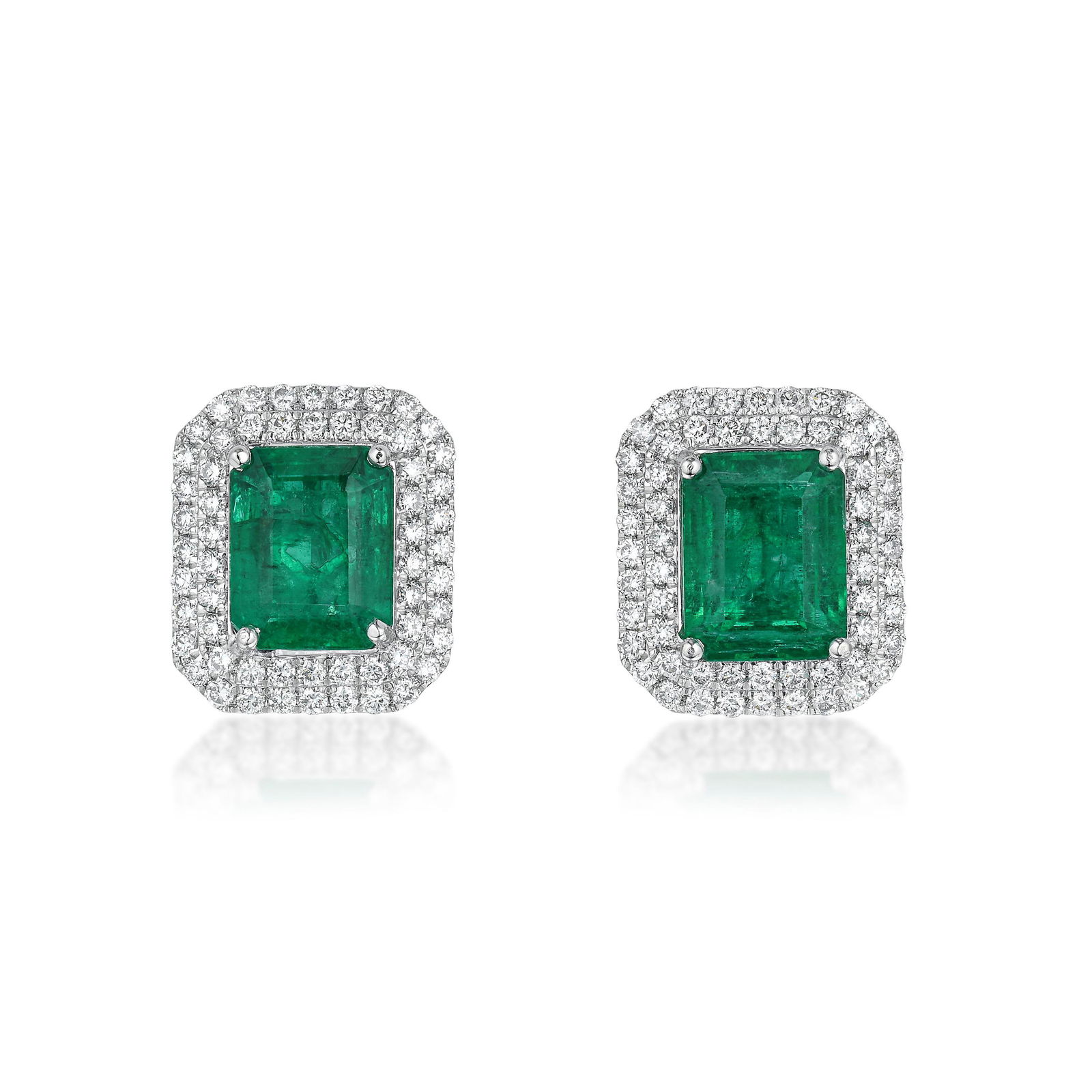 Orianne Diamond and Emerald Earrings (1 of 3)