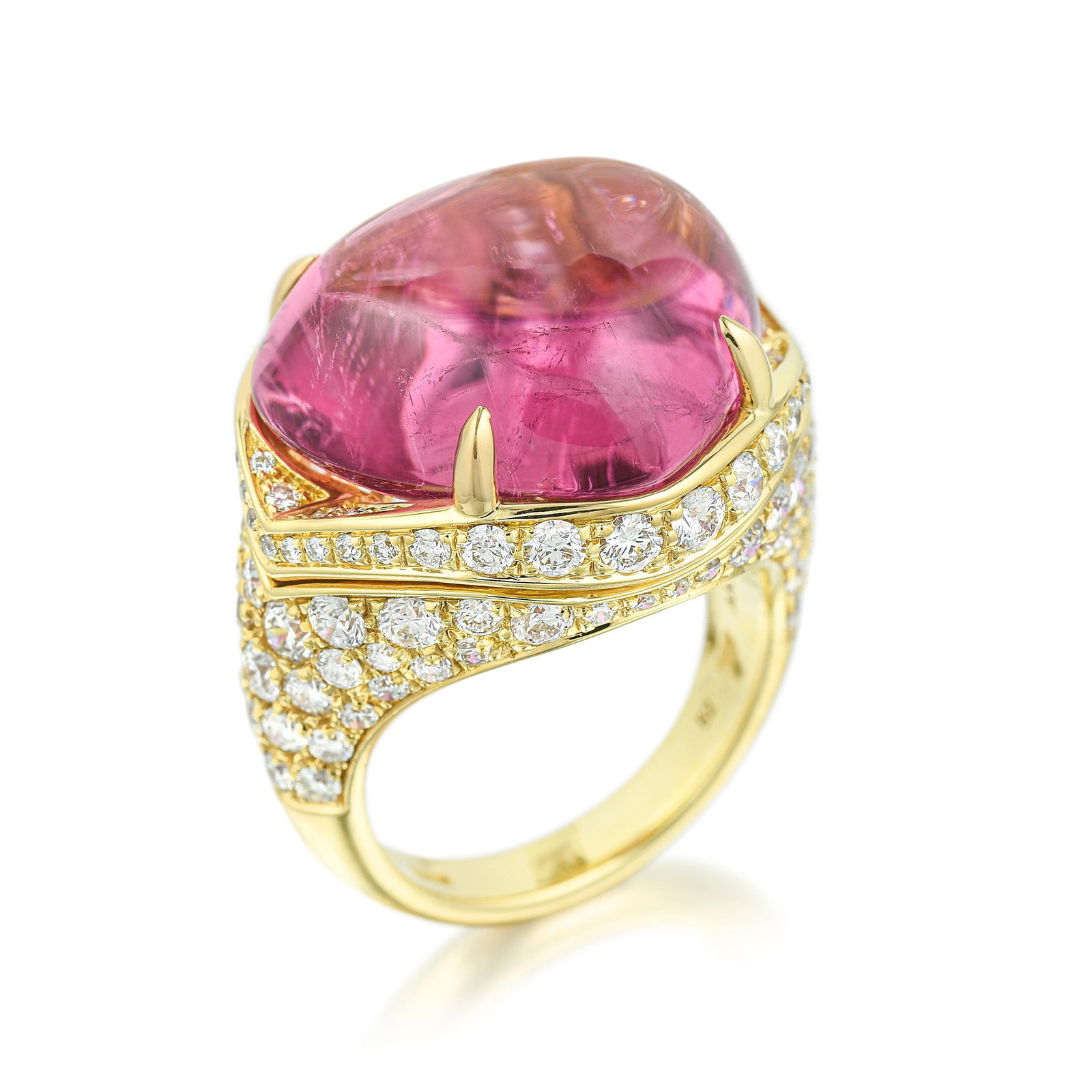 Bulgari Pink Tourmaline And Diamond Ring Aug 27 2020 Fortuna Auction In Ny